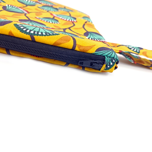 Pouch Yellow Garden medium 27.5x22cm - ύφασμα, καλλυντικών, ταξιδίου, μικρές, φθηνές - 2