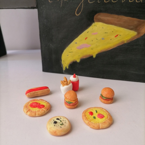 Συλλεκτικό σετ παιχνίδι πιτσαρία για κούκλες(μέγεθος barbie)31,5εκΧ24,5εκΧ6,5εκ - χαρτί, πηλός, δώρα για παιδιά, σετ δώρου - 3