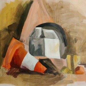 Κώνος, ακριλικά σε χαρτί, 50cmx70cm - πίνακες & κάδρα, πίνακες ζωγραφικής - 2