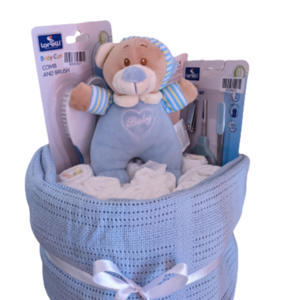 Τουρτοπανα για νεογέννητο αγοράκι Blue Bear - αγόρι, σετ δώρου
