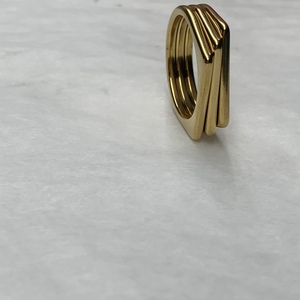 Φανταστικό δαχτυλίδι ατσάλινο ! - γεωμετρικά σχέδια, ατσάλι, boho, σταθερά, φθηνά - 2
