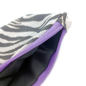 Pouch-κασετίνα Zebra 10x22 cm - ύφασμα, κασετίνες, καλλυντικών, ταξιδίου - 2