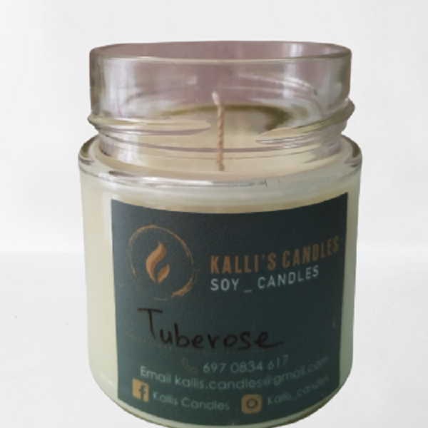 Αρωματικό φυτικό κερί σόγιας - Tuberose - 212ml - αρωματικά κεριά