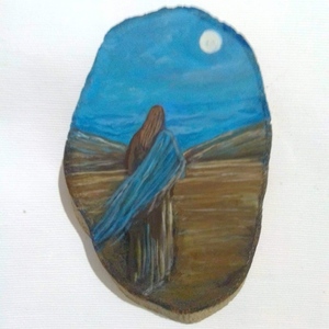 Χριστός ζωγραφική κρεμαστό σε ξύλο ελιάς 8x10 εκ - κρεμαστά, διακοσμητικά
