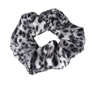 Leopard satin scrunchie - ύφασμα, χειροποίητα, λαστιχάκια μαλλιών, φθηνά