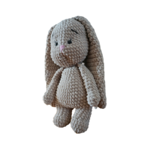 Πλεκτο κουνελακι βελουτε/ stuffed crochet bunny - crochet, λούτρινα
