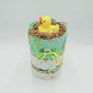 Χειροποίητο Diaper Cake Unisex - Crazy Duck - δώρα για μωρά, σετ δώρου, δώρο γέννησης, diaper cake
