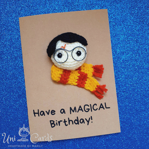 Ευχετήρια κάρτα - Harry Potter - γενέθλια, για παιδιά - 2