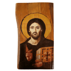 Χειροποίητη Εικόνα Του Ιησού Χριστού Σε Ξύλο 44x22cm - πίνακες & κάδρα, πίνακες ζωγραφικής