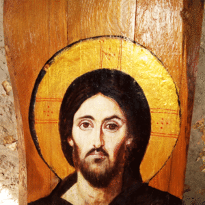 Χειροποίητη Εικόνα Του Ιησού Χριστού Σε Ξύλο 44x22cm - πίνακες & κάδρα, πίνακες ζωγραφικής, εικόνες αγίων - 5