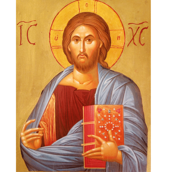Χειροποίητη Εικόνα Του Ιησού Χριστού Σε Ξύλο 28x22cm - πίνακες & κάδρα, πίνακες ζωγραφικής - 3