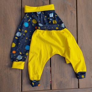 Βρεφικό παντελόνι στυλ harem, ζέρσεϋ, μέγεθος 3-6 μηνών - κορίτσι, αγόρι, βρεφικά ρούχα - 5