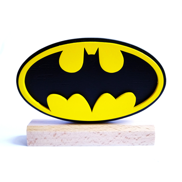 Batman διακοσμητικό ξύλινο λογότυπο - ξύλο, decor, διακοσμητικά