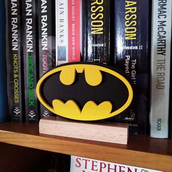 Batman διακοσμητικό ξύλινο λογότυπο - ξύλο, decor, διακοσμητικά - 4