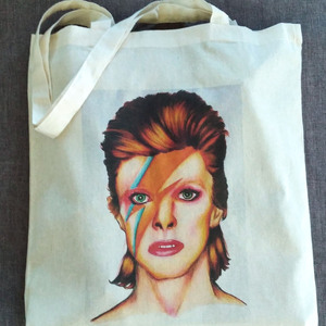 tote bag οικολογική bowie - ύφασμα, ώμου, all day, tote, πάνινες τσάντες - 2