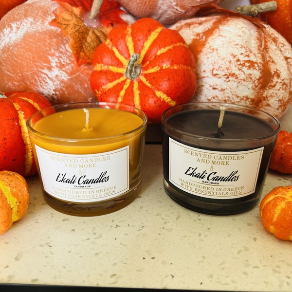 Pumpkin vanilla-200ml - halloween, αρωματικά κεριά - 2