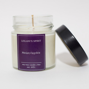 Φυτικό Αρωματικό Κερί Σόγιας – Μαύρη Ορχιδέα (Black Orchid) 8oz - αρωματικά κεριά, κερί σόγιας - 2