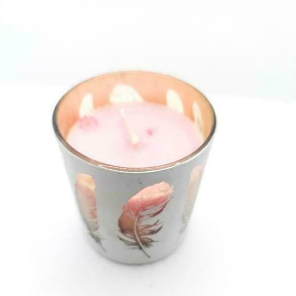 Handmade fragrant candle with Vanilla odeour - αρωματικά κεριά