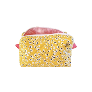 Νεσεσέρ / Pouch Bag "Yellow Leopar'' Μ (20x10x10) - ύφασμα, δώρα για γυναίκες, καλλυντικών, ταξιδίου, πρακτικό δωρο