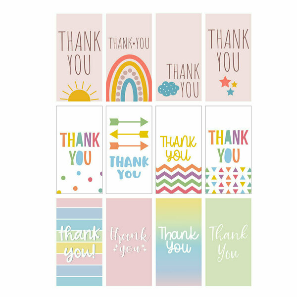 Εκτυπώσιμες ετικέτες Thank You σε 12 σχέδια Multicolor - αυτοκόλλητα, κάρτες - 2