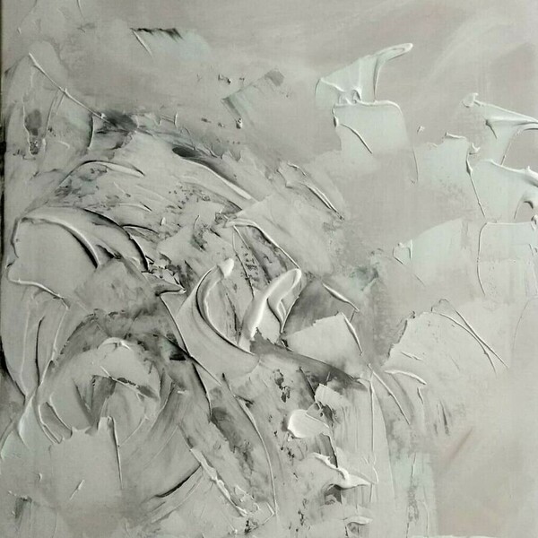 Rosalia 02 - Καμβάς με ακρυλικά Abstract Texture 50*70 - πίνακες & κάδρα, πίνακες ζωγραφικής - 2