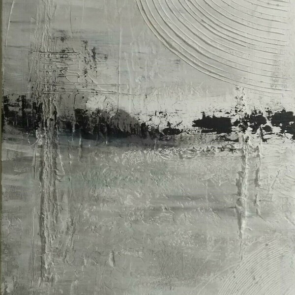 Rain 03 - Καμβάς με ακρυλικά Abstract 50*70 - πίνακες & κάδρα, πίνακες ζωγραφικής - 2
