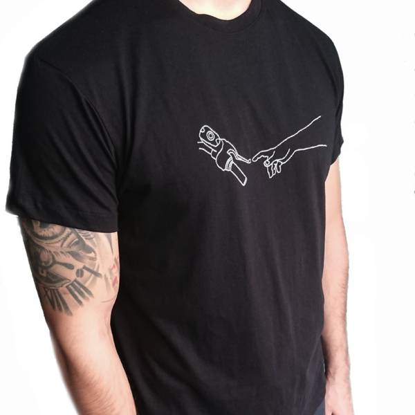 T-shirt Ανδρικό 100% οργανικό βαμβάκι χειροποίητο MOTO Black - ανδρικά, 100% βαμβακερό - 2