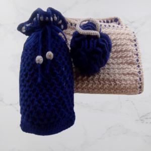 Σετ περιποίησης home spa (πετσέτα, σφουγγάρι απολέπισης & πουγκί σαπουνιού) - αναμνηστικά δώρα, 100% βαμβακερό - 3