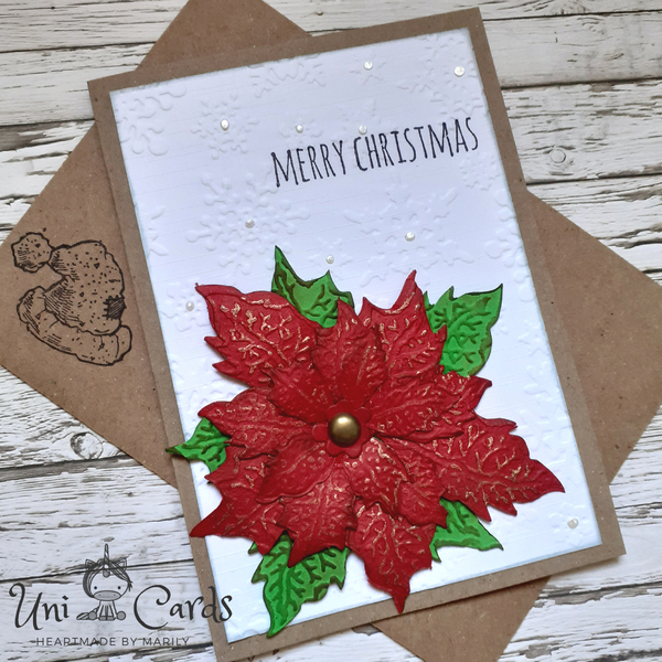 Σετ 3 χριστουγεννιάτικων καρτών 01 - νήμα, στεφάνια, ευχετήριες κάρτες - 2