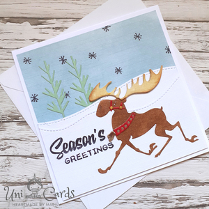 Σετ 3 χριστουγεννιάτικων καρτών 03 - νήμα, χιονάνθρωπος, ευχετήριες κάρτες - 4