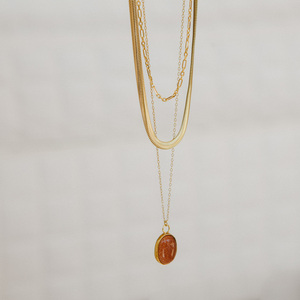 Gold Snake Statement Chain - statement, αλυσίδες, ασήμι 925, κοντά - 5