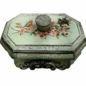 Χειροποιητο κουτι mdf 23x15x10cm, με διακόσμηση ντεκουπάζ ξυλόγλυπτα και διαφορα χρώματα - γυναικεία, mdf, οργάνωση & αποθήκευση, κοχύλι - 2