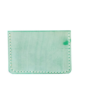 Minimal Πορτοφόλι γυναικείο χειροποίητο καλοκαιρινό για κάρτες - δέρμα - 3