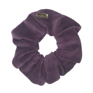 Scrunchie classic μωβ βελούδο - ύφασμα, λαστιχάκι, βελούδο, λαστιχάκια μαλλιών