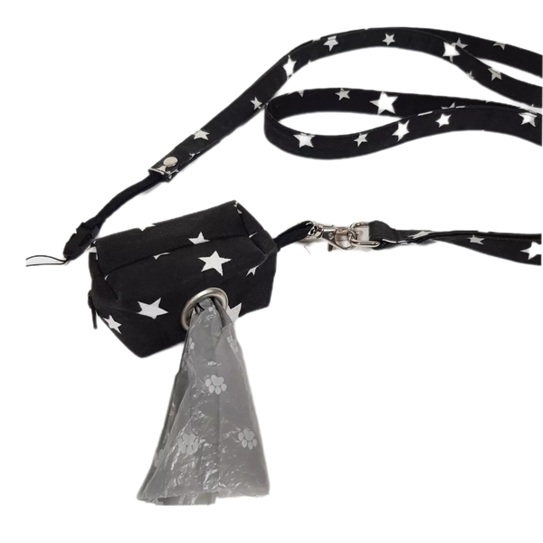 Σετ υφασμάτινο μπρελόκ λαιμού για κινητό και κλειδιά μαζί με θήκη για σακουλάκια ακαθαρσιών σκύλου 47cm - ύφασμα, ανδρικά μπρελόκ, αξεσουάρ κατοικίδιων, μπρελοκ κλειδιών