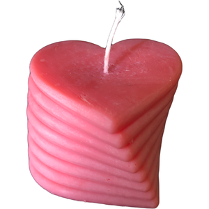Φυτικό κερί σόγιας καρδιά 3d. 70 gr - κερί, αρωματικά κεριά, αγ. βαλεντίνου