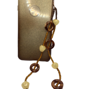 Phone strap - Λουράκι για το κινητό brown - charms, λουράκια - 5