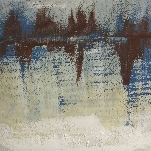 ALASKA 01 - Καμβάς με ακρυλικά Abstract Texture - 50*60 - πίνακες & κάδρα, πίνακες ζωγραφικής - 4