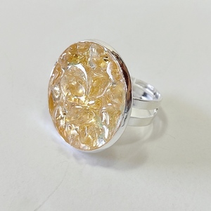 Δαχτυλίδι κίτρινο με ημιπολύτιμες πέτρες citrine - ημιπολύτιμες πέτρες, γεωμετρικά σχέδια, μεγάλα, αυξομειούμενα, φθηνά - 3