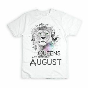 Λευκό t-shirt από 100% βαμβάκι με εκτύπωση για την βασίλισσά σας - personalised, 100% βαμβακερό