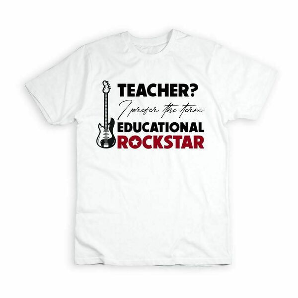 Λευκό, βαμβακερό t-shirt για την αγαπημένη μας δασκάλα - personalised, δώρα για δασκάλες, 100% βαμβακερό