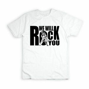 Λευκό t-shirt από 100% βαμβάκι για Rockers - personalised, 100% βαμβακερό