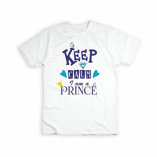 Λευκό, παιδικό t-shirt από 100% βαμβάκι για τα πριγκιπόπουλά σας! - κορίτσι, αγόρι, personalised, παιδικά ρούχα, 100% βαμβακερό - 2