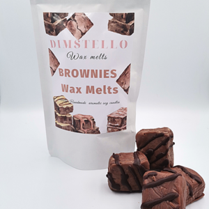 Χειροποίητα wax melts brownies από κερί σόγιας 5 τμχ 150γρ. - αρωματικά κεριά, soy wax, soy candles