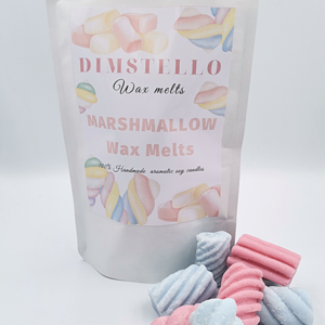 Χειροποίητα wax melts marshmallow από κερί σόγιας 10 τμχ 130γρ. - αρωματικά κεριά, soy wax, soy candles