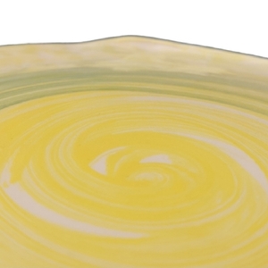 Χειροποίητο κεραμικό πιάτο κίτρινο . Διάμετρος:27-28 εκ. Κατάλληλο για όλες τις χρήσεις. - κεραμικό, χειροποίητα, διακοσμητικά - 3
