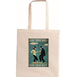 tote bag οικολογική-LOSE YOUR MIND- - ύφασμα, μεγάλες, all day, tote, φθηνές