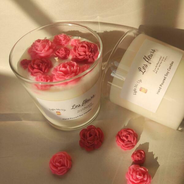 Les fleures - αρωματικά κεριά, φυτικό κερί, 100% φυτικό - 2