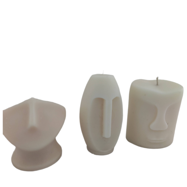 faces candle set - αρωματικά κεριά, φυτικό κερί, 100% φυτικό