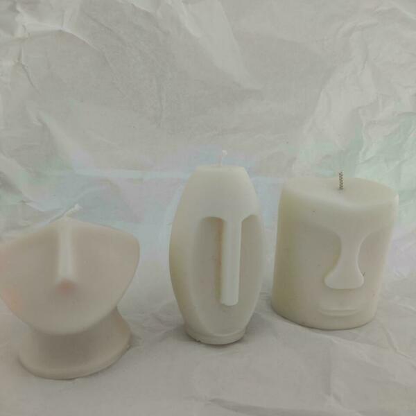 faces candle set - αρωματικά κεριά, φυτικό κερί, 100% φυτικό - 3